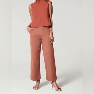 SPANX Stretch Twill Cropped Wide Leg Pant